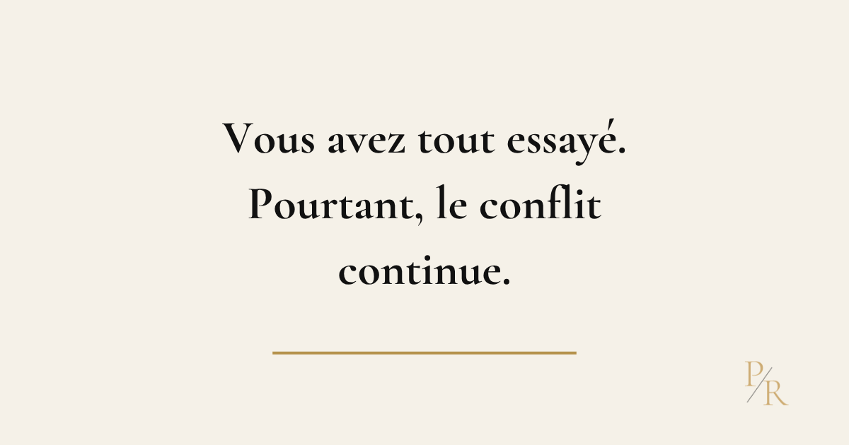 Directeur confronté à un conflit persistant entre deux responsables