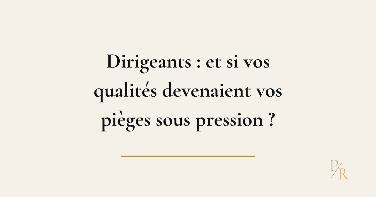 Dirigeant confronté à une forte pression dans l’exercice de ses responsabilités