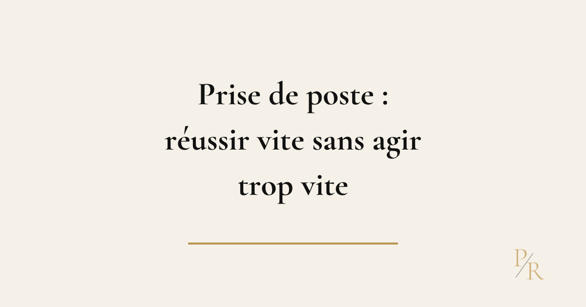 Directeur en prise de poste identifiant ses priorités et ses premières décisions